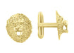 yellow gold lion cufflinks - SCL127Y