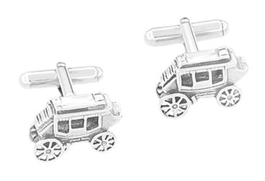 Stagecoach Cufflinks in Sterling Silver