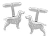 Spaniel Dog Cufflinks in Sterling Silver