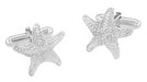 Starfish Cufflinks in Sterling Silver