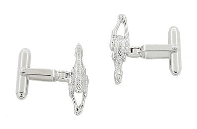Rubber Chicken Cufflinks in Sterling Silver - alternate view