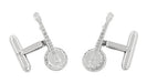 Dueling Banjo Cufflinks in Sterling Silver