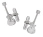 Electric Guitar Cufflinks in 925 Sterling Silver