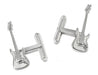 Sterling Silver Electric Guitar Cufflinks