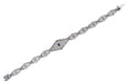 Art Deco Filigree Sapphire Bracelet in Sterling Silver