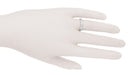 Art Deco Vintage-Inspired Carved Wheat Curved Wedding Band in Sterling Silver