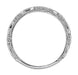 Art Deco Grooved Antique Scrolls Wedding Band in Sterling Silver