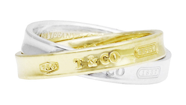 Tiffany 1837 Interlocking Circles Ring | Sterling Silver 18K