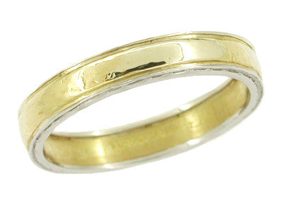 Tiffany & Co. Vintage Wedding Band in Platinum and 18 Karat Yellow Gold