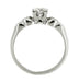 Retro Moderne Diamond Set Platinum Vintage Engagement Ring