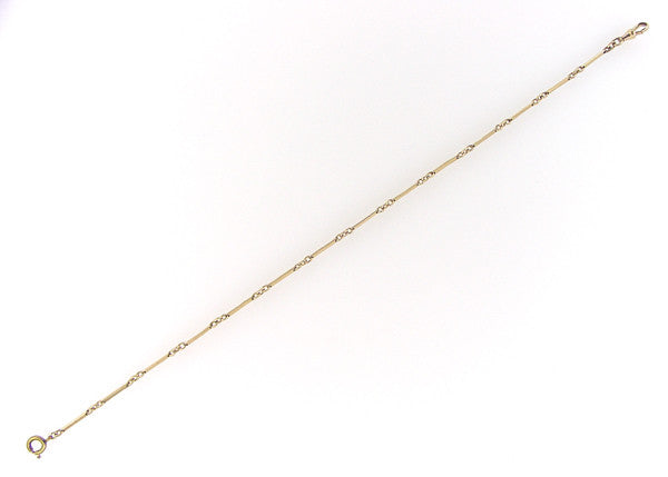Antique Gold Filled Bar Link Pocket Watch Chain