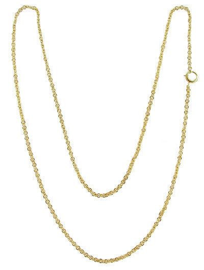 Antique Pocket Watch Chain in 9 Karat Gold - Item: WC107 - Image: 2