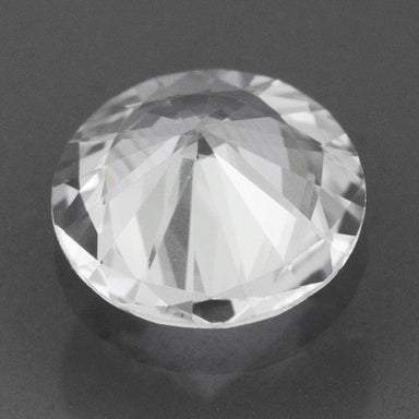 0.63 Carat Loose Round Brilliant Cut White Sapphire Gemstone | 5.6mm - alternate view
