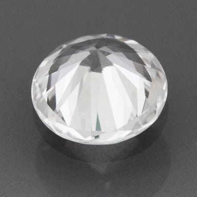 0.82 Carat Round Loose Natural White Sapphire Round Brilliant | 5.9mm - alternate view