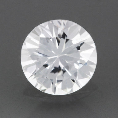 0.82 Carat Round Loose Natural White Sapphire Round Brilliant | 5.9mm
