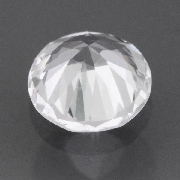 5.3mm Loose Natural Round White Sapphire | 0.47 Carat | Ceylon White Gemstone - Item: SW002768 - Image: 2