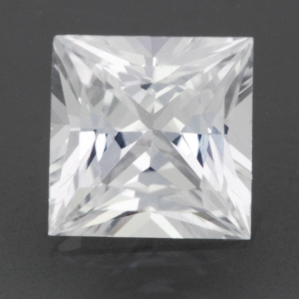 Loose Natural 0.75 Carat White Sapphire Square Princess Cut | 5.1mm