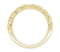 Yellow Gold Edwardian Flowing Filigree Scrolls Wedding Ring