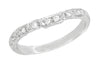 Matching wr155p wedding band for 1920's Ruby and Diamond Art Deco Engagement Ring in Platinum