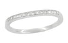 Matching wr158p wedding band for 1920's Art Deco Wave Scroll Filigree Diamond Engagement Ring in Platinum