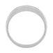 Millgrain Edge Curved Wedding Band in Platinum