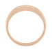 Millgrain Edge Curved Wedding Band in 14 Karat Rose ( Pink ) Gold