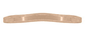 Millgrain Edge Curved Wedding Band in 14 Karat Rose ( Pink ) Gold