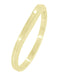 High Polish Millgrain Edged Contoured Wedding Band in 14 Karat Yellow Gold