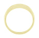 High Polish Millgrain Edged Contoured Wedding Band in 14 Karat Yellow Gold