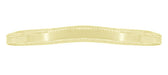 High Polish Millgrain Edged Contoured Wedding Band in 14 Karat Yellow Gold