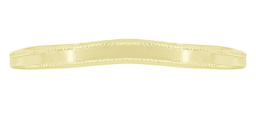 High Polish Millgrain Edged Contoured Wedding Band in 14 Karat Yellow Gold - Item: WR158YND - Image: 3
