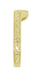 Art Deco Engraved Scrolls and Wheat Curved Wedding Band in 18 Karat Yellow Gold