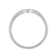 Art Deco Scrolls Engraved Contoured Wedding Band in Platinum