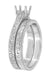 Platinum Art Deco Contoured Scrolls Engraved Wedding Band