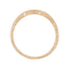 Art Deco 14 Karat Rose Gold Scrolls Engraved Curved Wedding Band