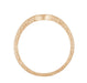 Art Deco 14 Karat Rose Gold Scrolls Engraved Curved Wedding Band