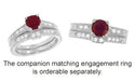 Art Deco White Gold Notched Engraved Diamond Wedding Ring - 14K or 18K