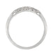 Art Deco Flowers and Wheat Engraved Filigree Wedding Band in Platinum