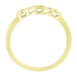 Vintage Style Retro Moderne Yellow Gold Filigree Diamond Wedding Ring - 10K, 14K or 18K