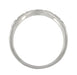 Art Deco Wheat and Olive Leaves Carved Curved Wedding Band in Sterling Silver