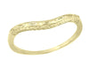 Matching wr419y1 wedding band for Art Deco Amethyst and Diamond Filigree Promise Ring in 14K Yellow Gold