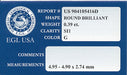 0.39 Carat G Color SI1 Clarity EGL USA Certificate | Loose Round Diamond