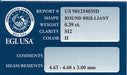 0.39 Carat H Color Diamond SI2 Clarity with EGL USA Certificate | Good Cut
