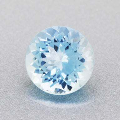 6mm Loose Round Natural Sky Blue Aquamarine Gemstone | 0.75 Carat