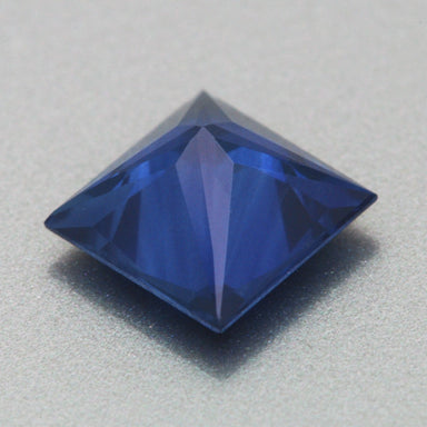 Beautiful Royal Blue 1.28 Carat Loose Princess Cut Sapphire Gemstone | 6mm Square - alternate view