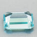 Loose Rare Teal Color Emerald Cut Aquamarine Gemstone | 2.72 Carats | Excellent Clarity | 8 x 10 mm