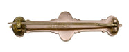 Antique Victorian Diamond Set Bar Pin Brooch in English 9 Karat Gold - Circa 1912