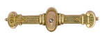 Antique Victorian Diamond Set Bar Pin Brooch in English 9 Karat Gold - Circa 1912