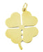 Lucky 4 Leaf Clover Pendant  in 14 Karat Gold