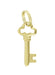 Old Key Charm in 14 Karat Gold - Yellow or White